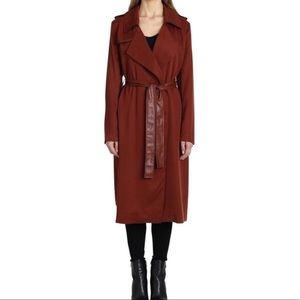 Badgkey mischka trench coat